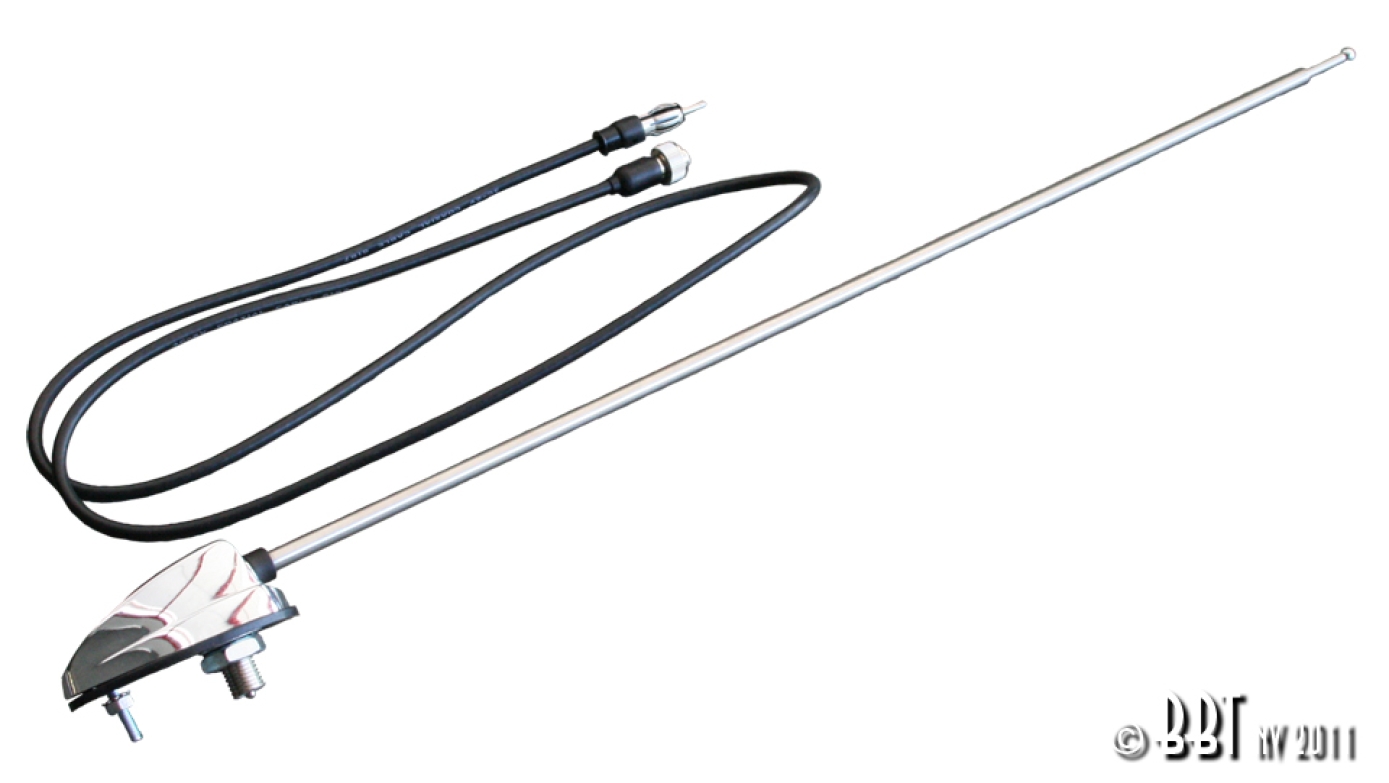 Single Side Mount Aerial With Chrome Base Cool Air VW